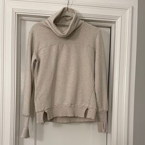 ALO Yoga Cream Cowl Neck Sweater